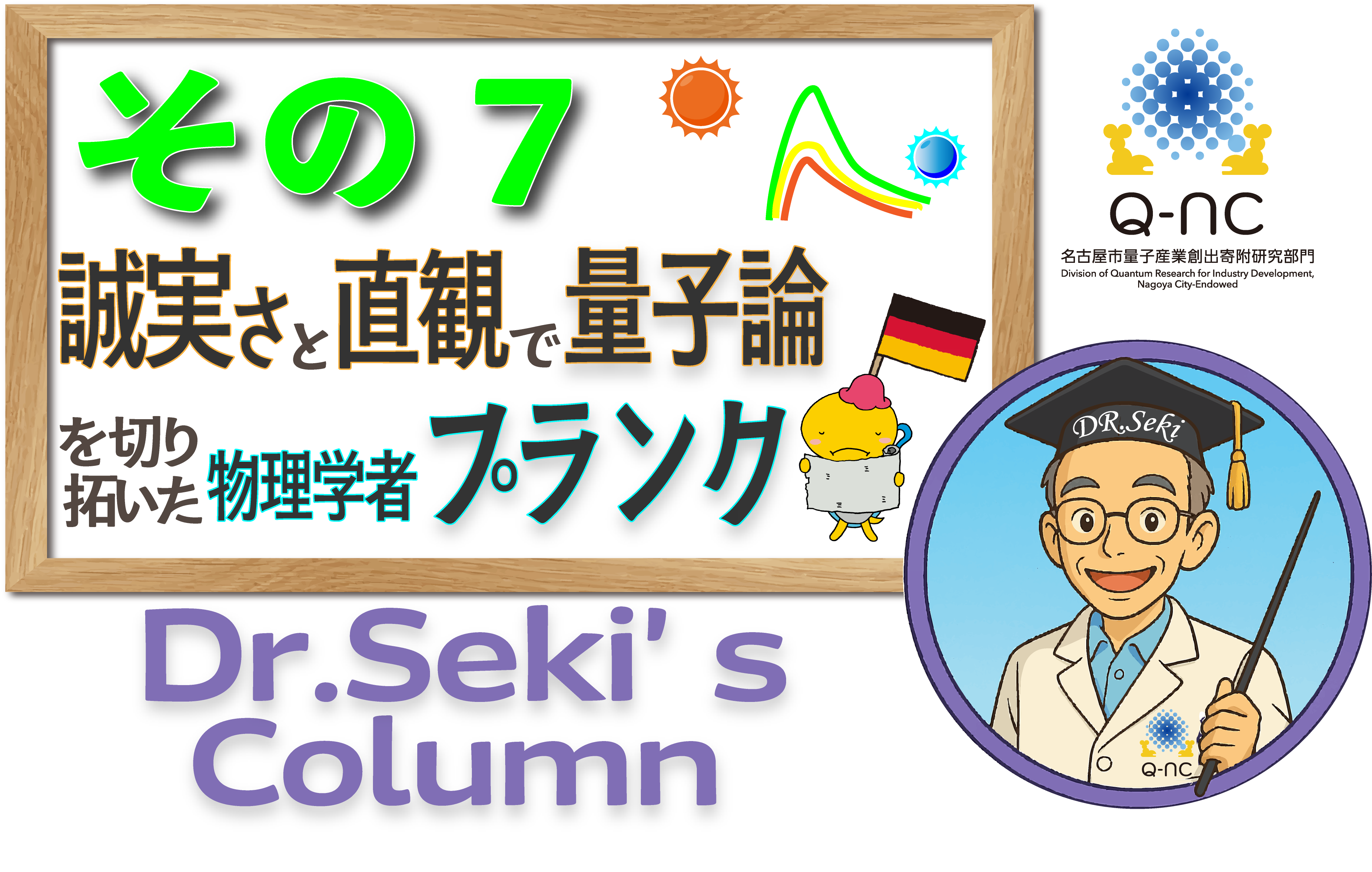 関先生のコラム７・・・不可解とまで言える物理的直観～マックス・プランク